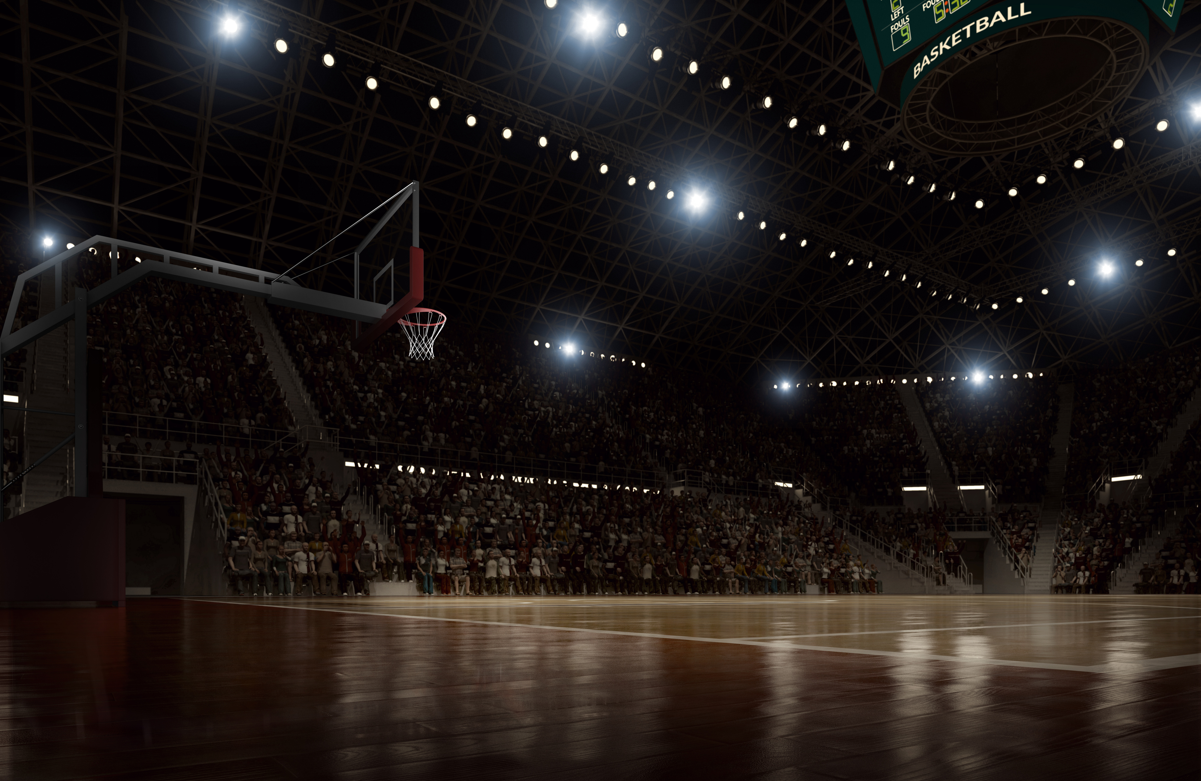 Basketball arena